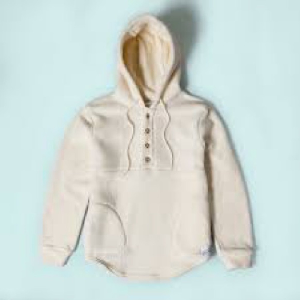 Muttonhead Oatmeal Camping Sherpa Hoodie unisex M